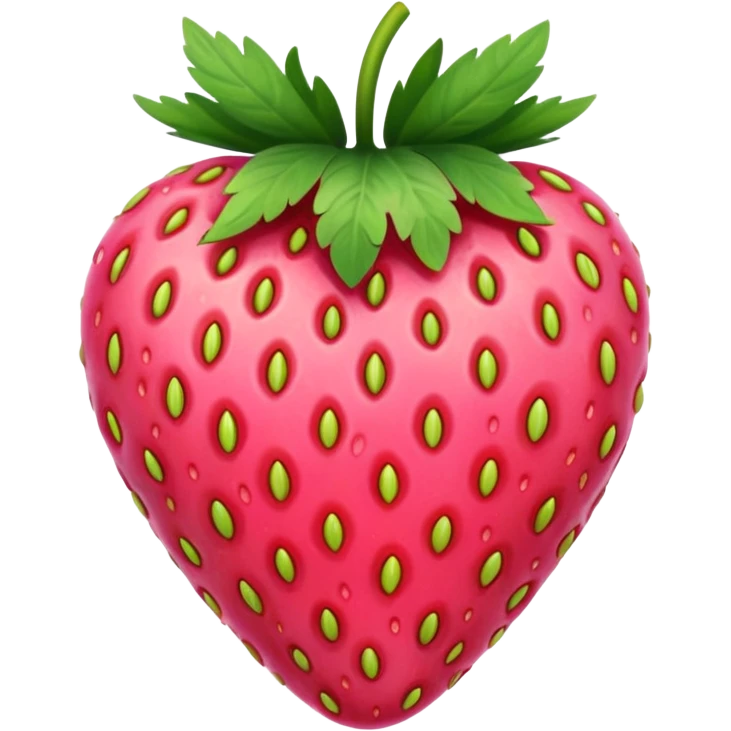 pink strawberry emoji