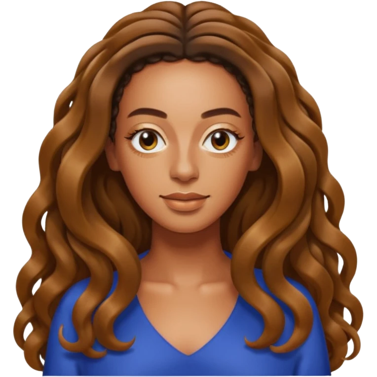 Solange with long hair emoji