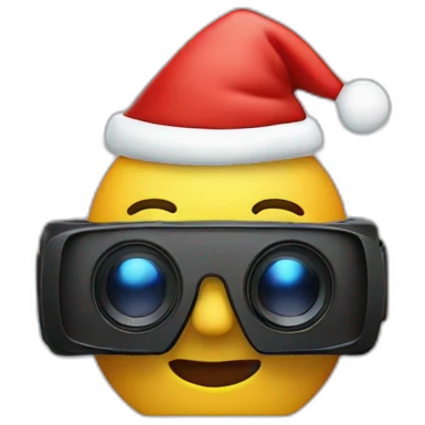 vr stereo camera christmas emoji