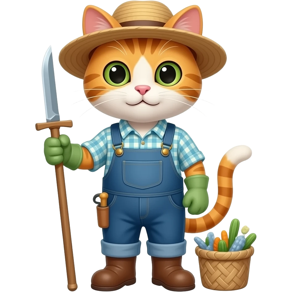 Кот- фермер emoji