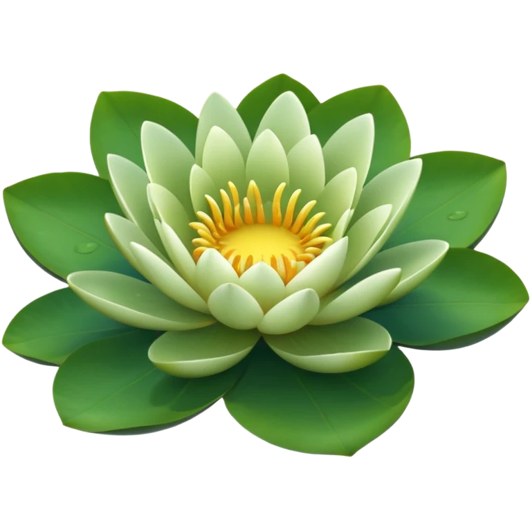 water lily circle leaf emoji
