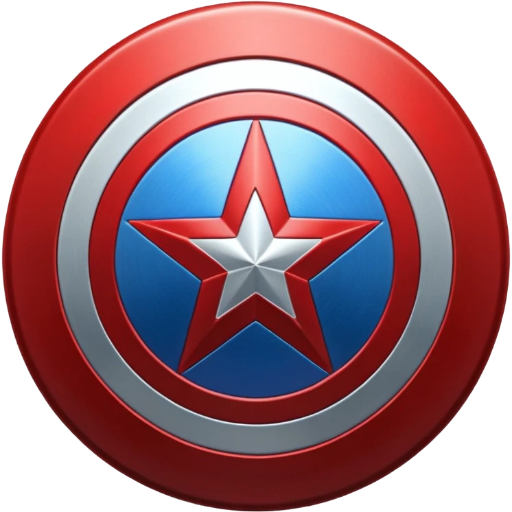 Captain America shield emoji