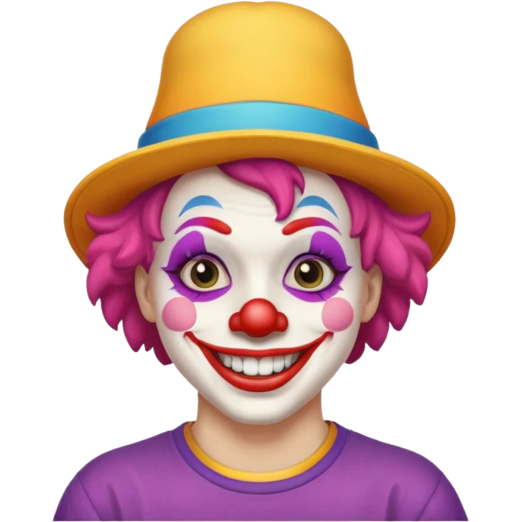 skater clown emoji