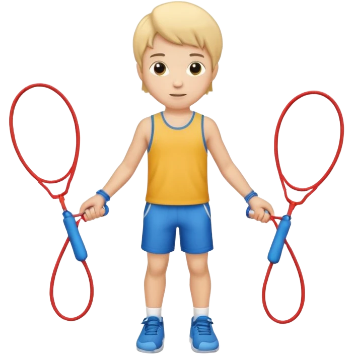 Boy with Skipping rope emoji
