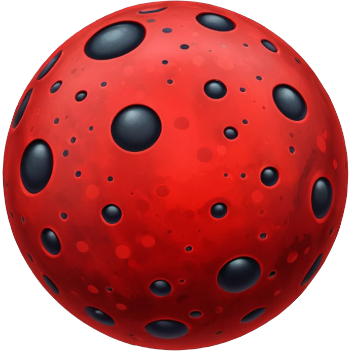 planet with red dots emoji