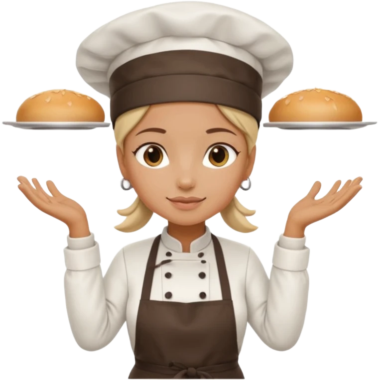 woman food stall emoji