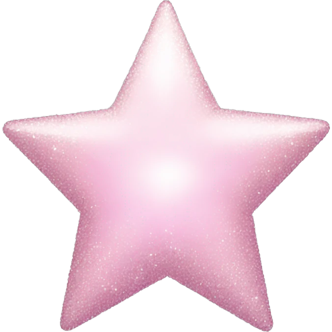 pale pink star sparkle emoji