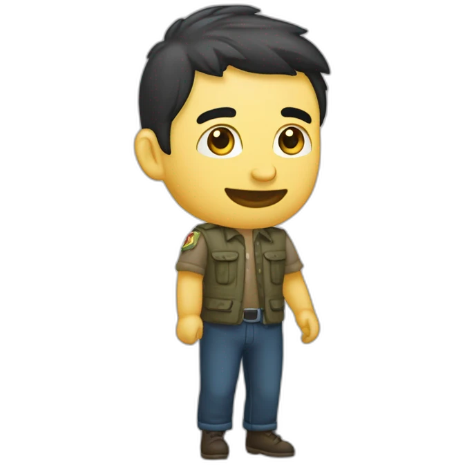 дитина тримає в руках знак питання emoji
