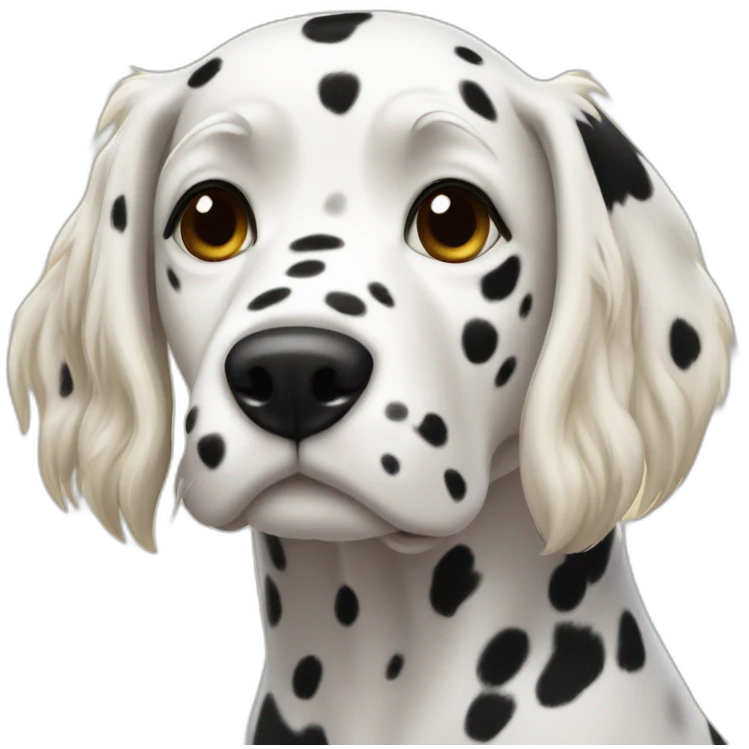 dalmata con dueña rubia emoji