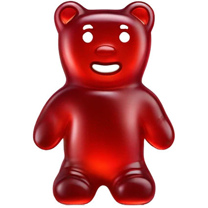 Red gummie bear spicy emoji
