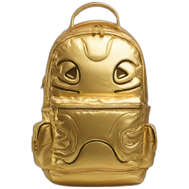 sprayground-golden-backpack emoji