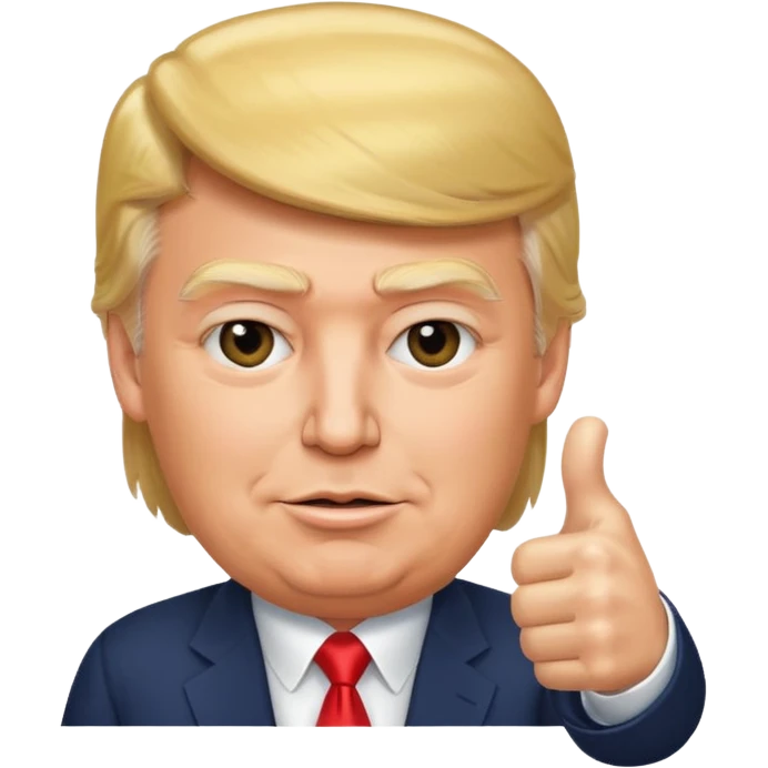 Trump giving thumbs up emoji
