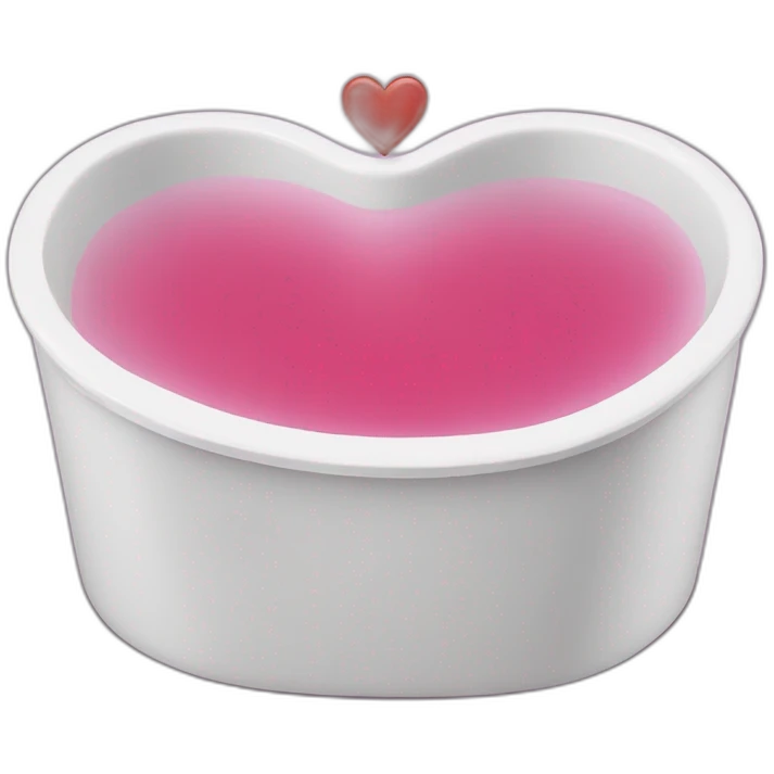 heart shaped tub emoji