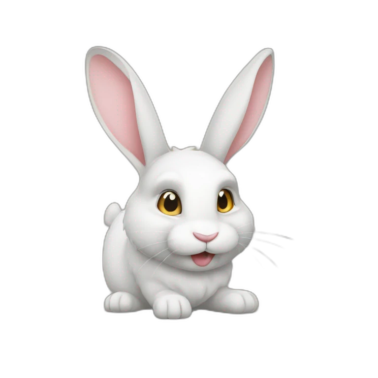 Lapin qui se fait manger emoji
