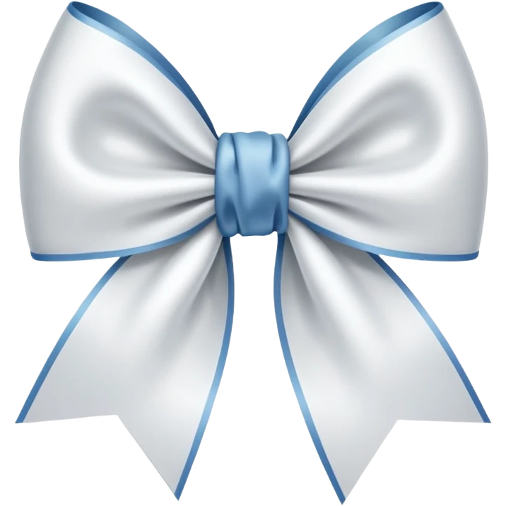 White ribbon bow emoji