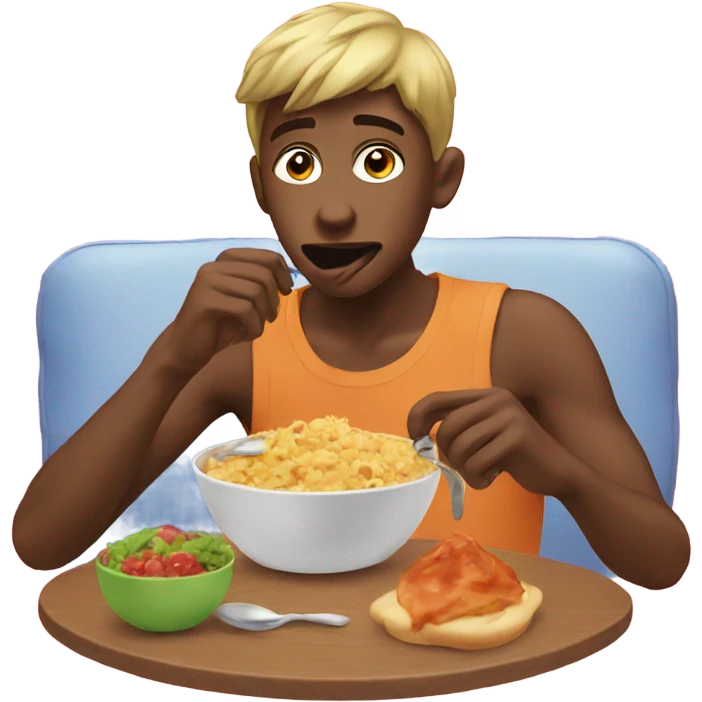 twink eating food emoji