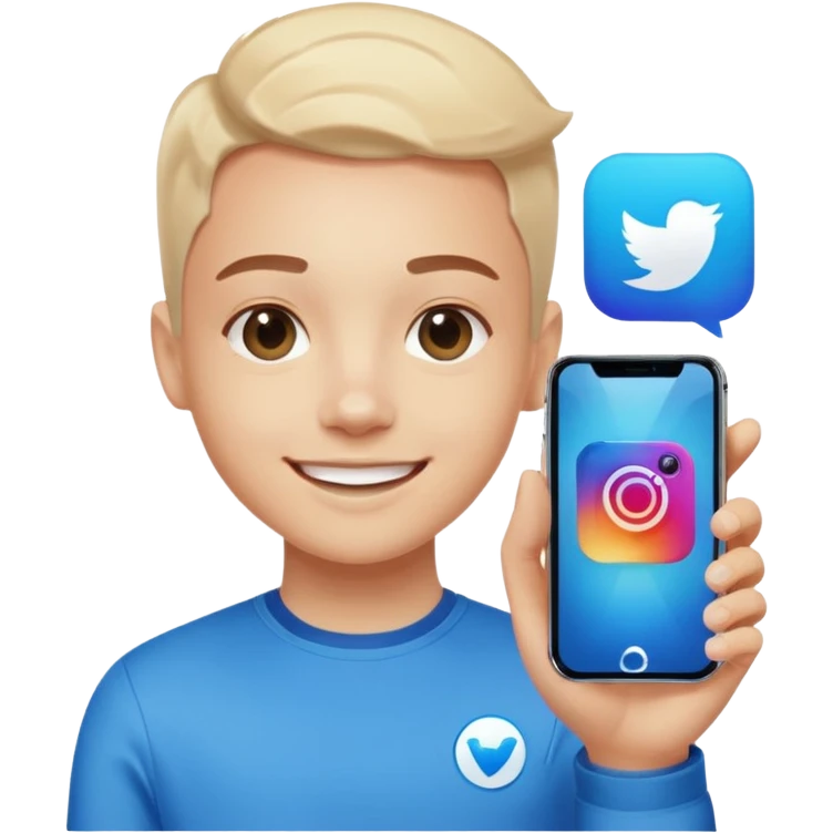 A realistic close-up photo of a professional-looking person smiling, with a blurred high-tech office background. Next to the person's face, there is a floating Instagram Blue Verified Badge. The lighting is cinematic, and the image looks like a high-end profile picture." emoji