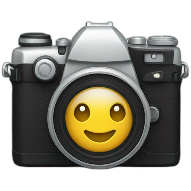 Camera smiling  emoji