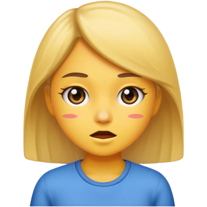 Short tempered girl emoji