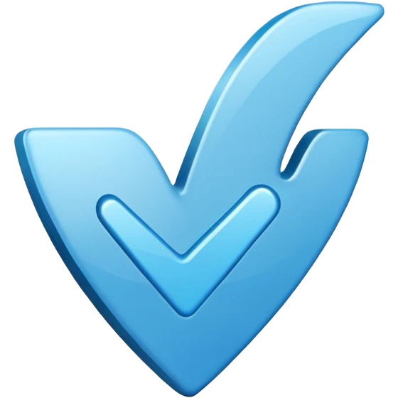 Palomita azul de verificado tiktok emoji