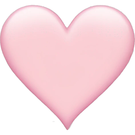 light pink heart emoji