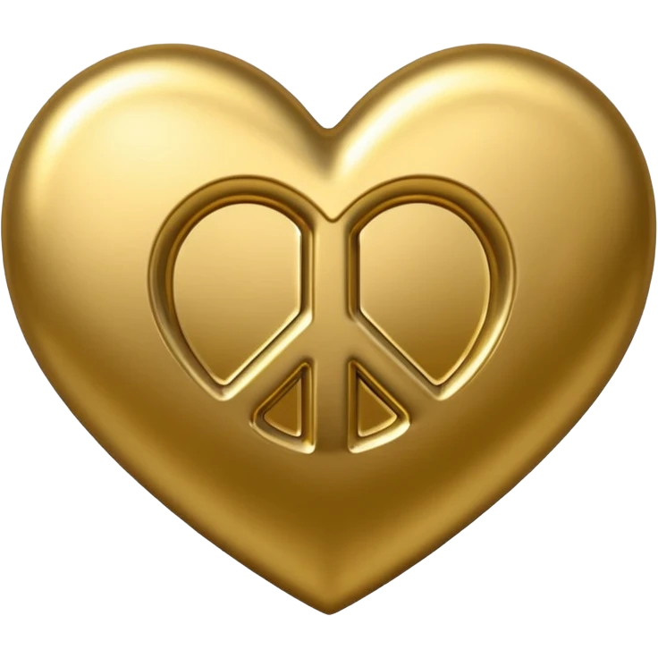 peace heart emoji