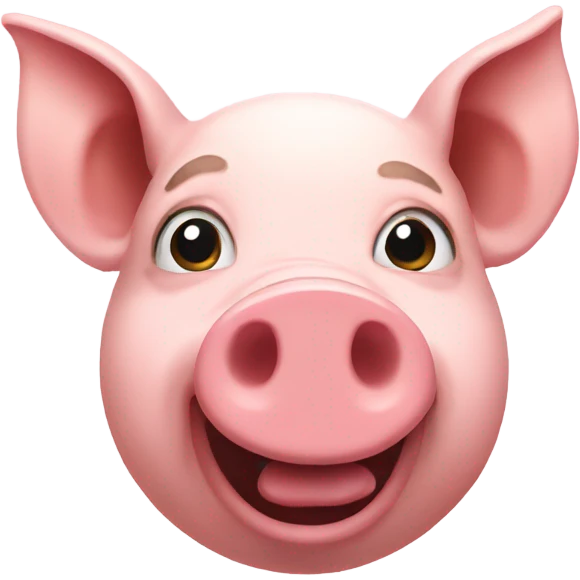A pig  emoji