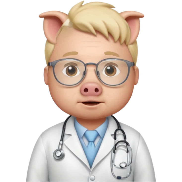 doctor pig emoji