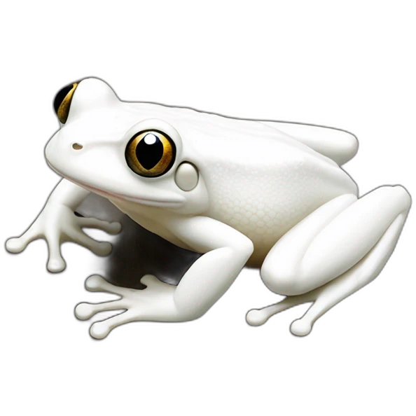 frog albino white emoji