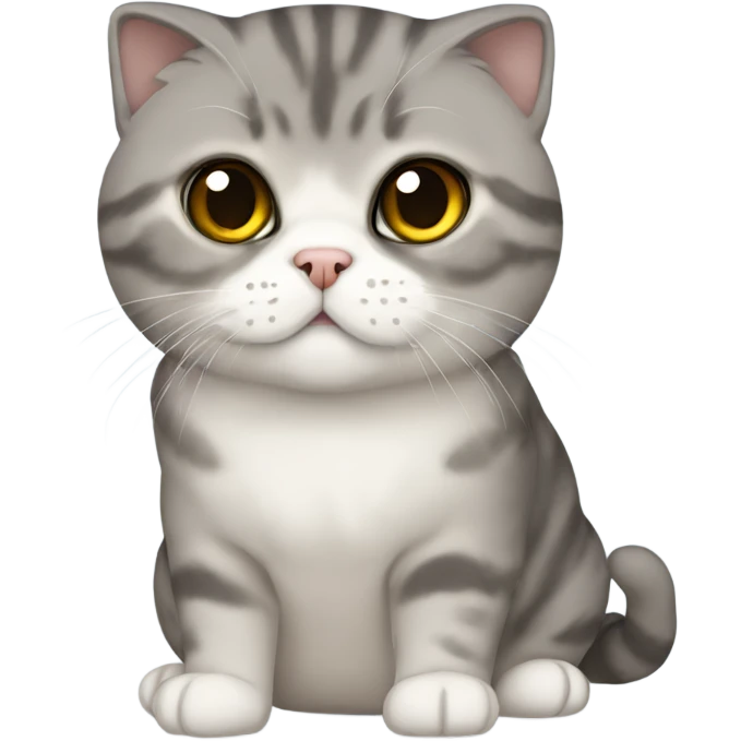 Scottish fold cat emoji
