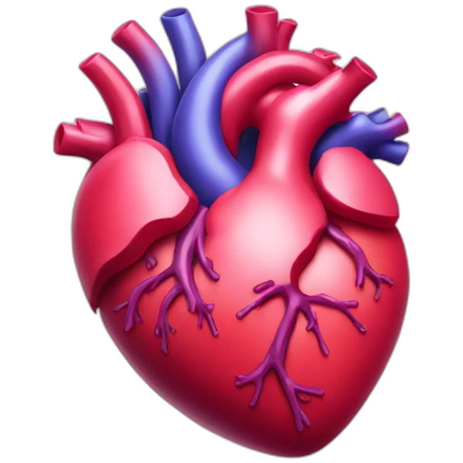 A human heart emoji