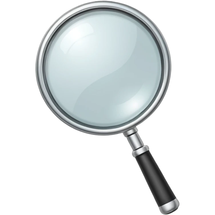 dead simple magnifying glass emoji