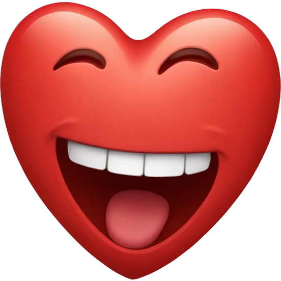 red heart laughing emoji