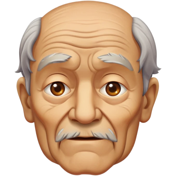 old man face emoji