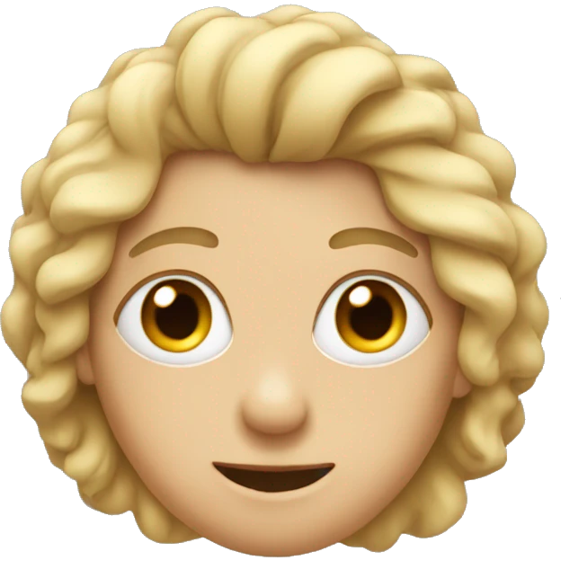 Heart with eyes and hair emoji
