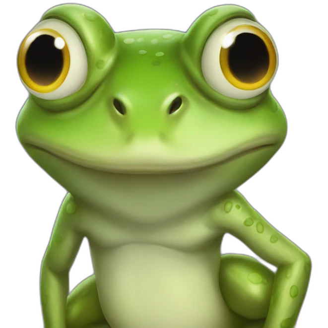 frog hot emoji