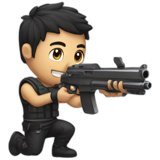 gamer chib gun emoji