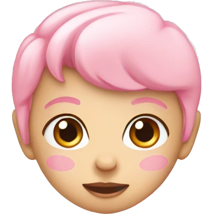 A baby pink heart emoji