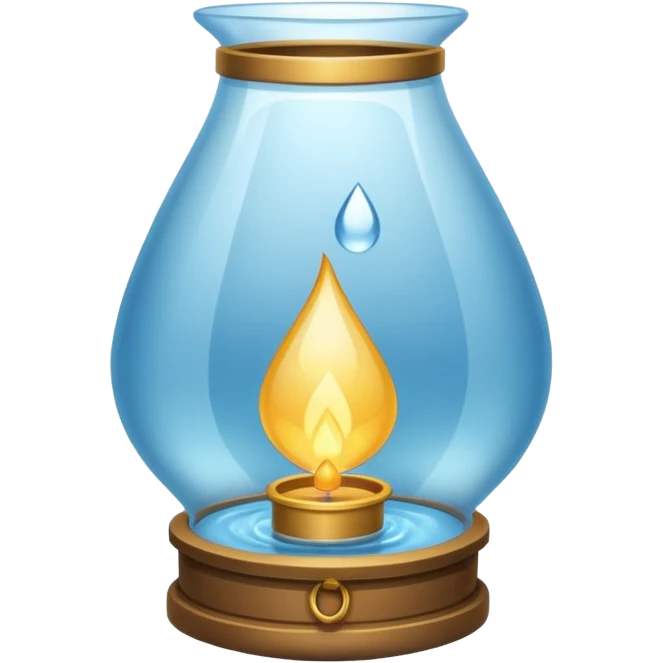 Water Lantern more water drop inside lantern emoji
