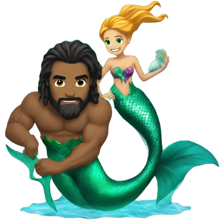 Aquaman with mermaid  emoji