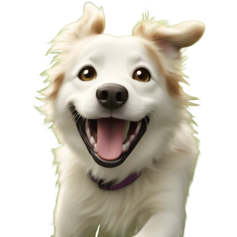 dog enjoying the great outdoors emoji
