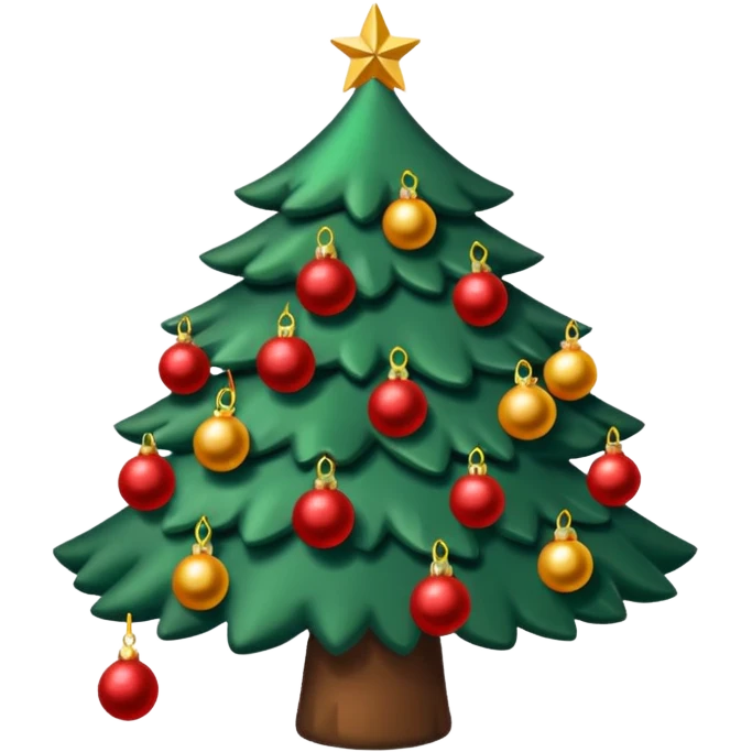 Sapin de Noël avec de la neige  emoji