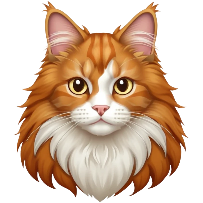 fluffy maine coon cat emoji