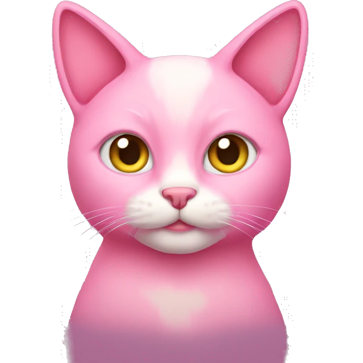 Pink cat emoji