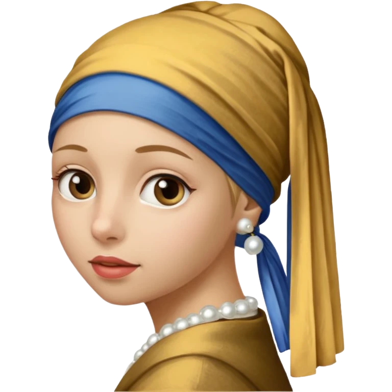 Girl with a Pearl Earring painting emoji