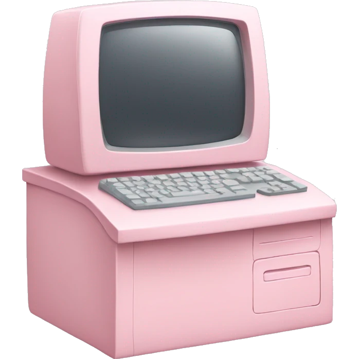 pastel pink computer emoji