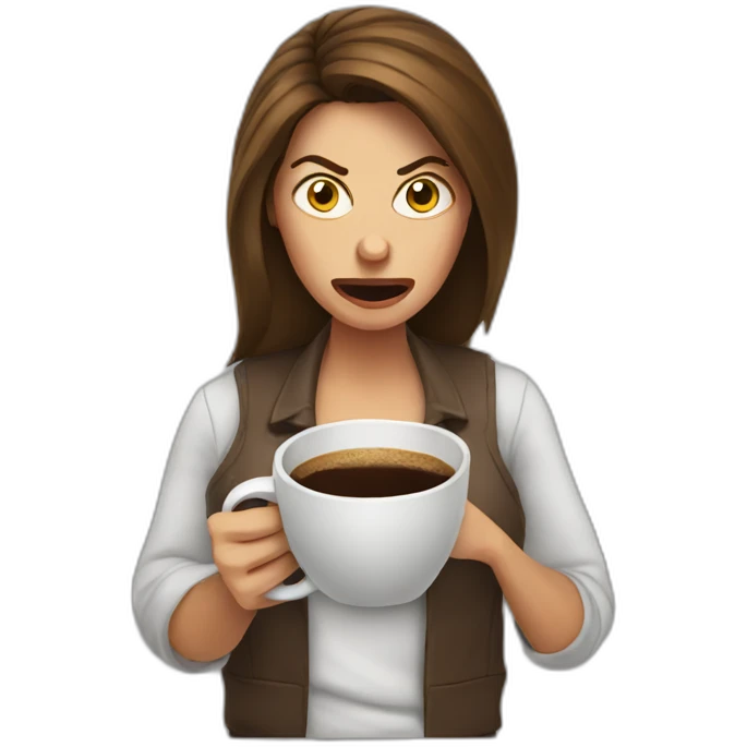 angry-woman-with-coffee emoji