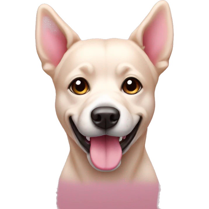 Dog pink emoji