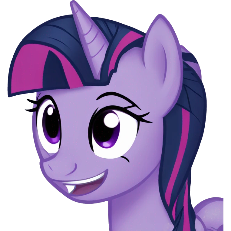 twilight sparkle smiling my little pony emoji