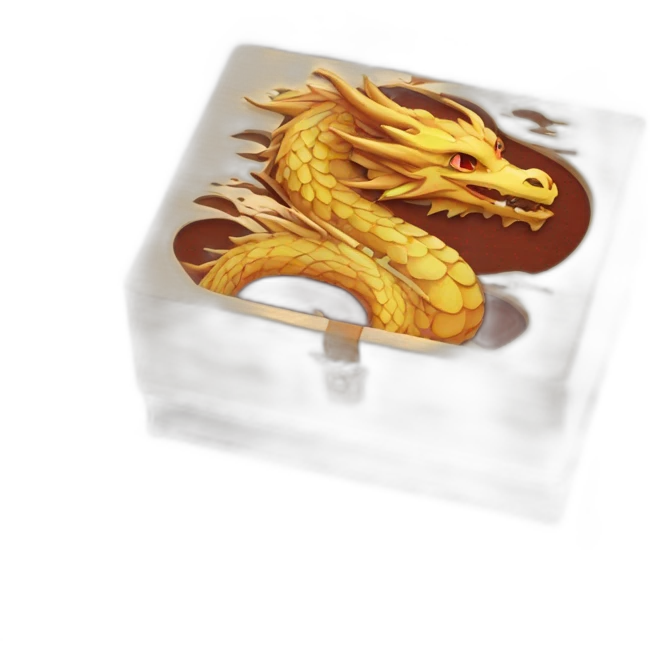 dragon bento wooden box emoji